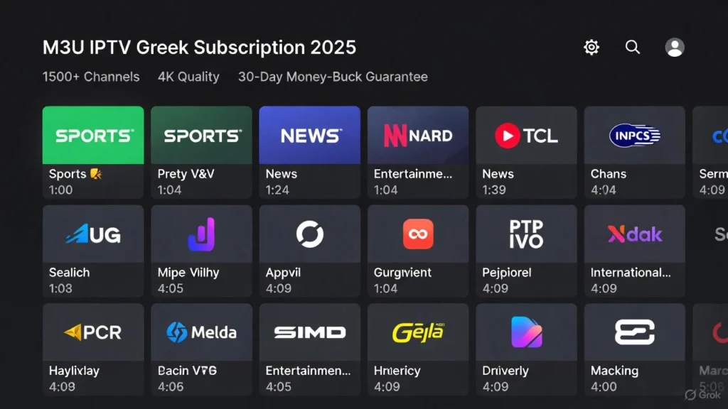 M3U IPTV Greek 2025 – The Best Premium Greek IPTV Service Available